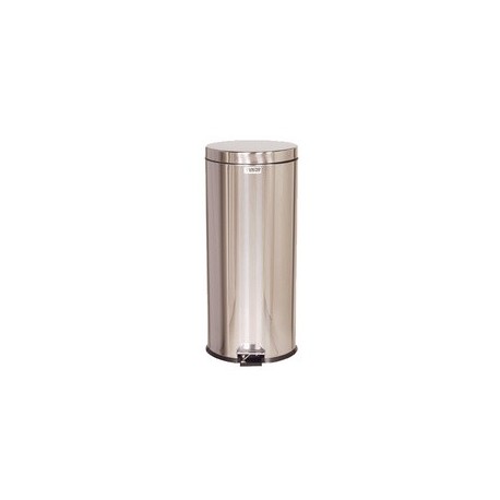 Rubbermaid poubelle à pédale, ronde, 30,3 litres, blanc