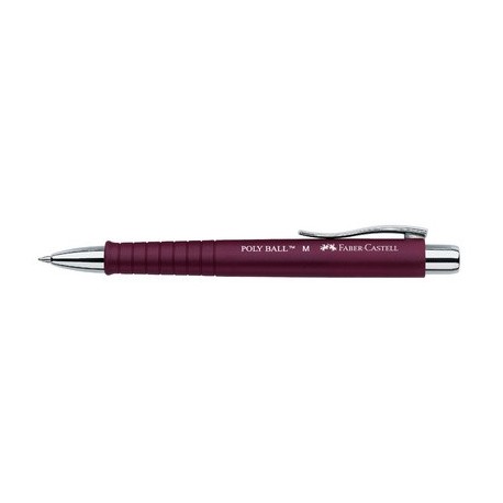 Faber-castell stylo à bille rétractable poly ball, bleu