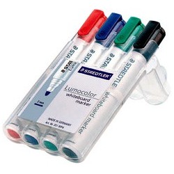 Staedtler marqueur tableau blanc lumocolor 351, étui de 6,